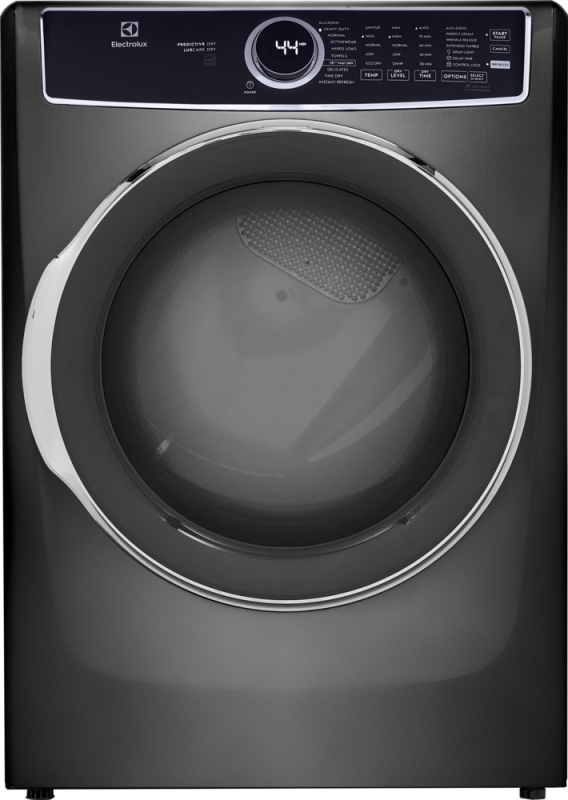 Electrolux Front Load Perfect Steam Electric Dryer with Predictive Dry™ and Instant Refresh ? 8.0 Cu. Ft. - Titanium (ELFE7537AT)