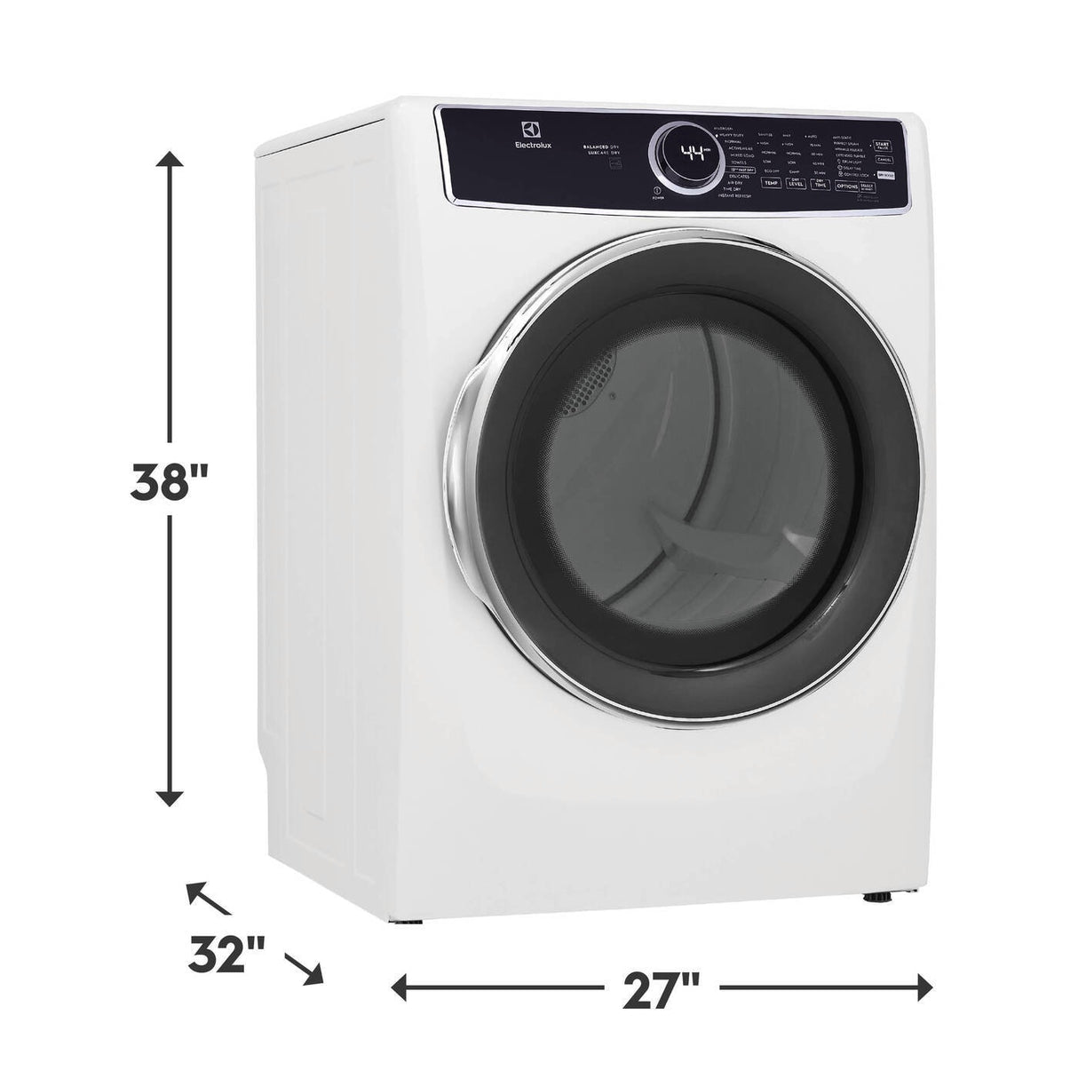 Electrolux Front Load Perfect Steam Gas Dryer with Predictive Dry™ and Instant Refresh ? 8.0 Cu. Ft. - White (ELFG7537AW)