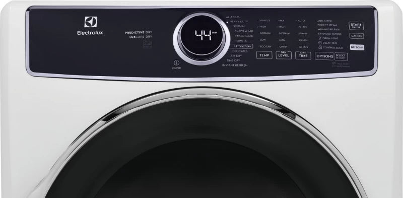 Electrolux Front Load Perfect Steam Gas Dryer with LuxCare Dry and Instant Refresh ? 8.0 Cu. Ft. - White (ELFG7637AW)