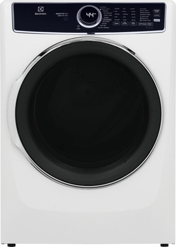 Electrolux Front Load Perfect Steam Gas Dryer with LuxCare Dry and Instant Refresh ? 8.0 Cu. Ft. - White (ELFG7637AW)
