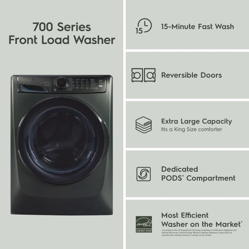 ELECTROLUX 700 Series Front Load Washer with Smartboost®, designed for cold water efficiency - 4.5 Cu. Ft. - Alpine (ELFW7738AA)