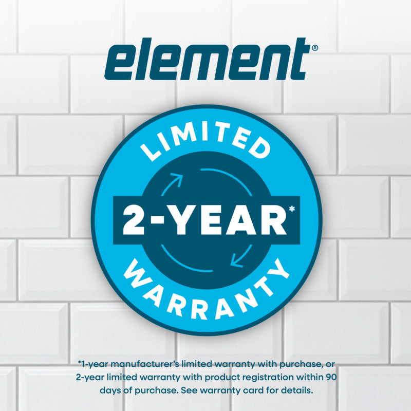 ELEMENT APPLIANCE 23.6-Inch 10.1 Cu. Ft. Top Freezer Refrigerator - White (ENR10TFGBW)