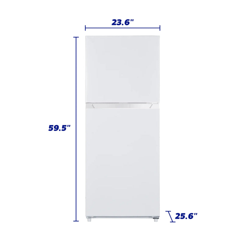 ELEMENT APPLIANCE 23.6-Inch Element 10.1 cu. ft. Top Freezer Refrigerator - White - Other (ENR10TFGBW)