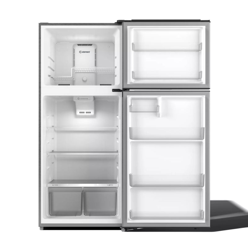 ELEMENT APPLIANCE 27.7-Inch Element 17.6 cu. ft. Top Freezer Refrigerator - Stainless Look (ENR18TFGCS)