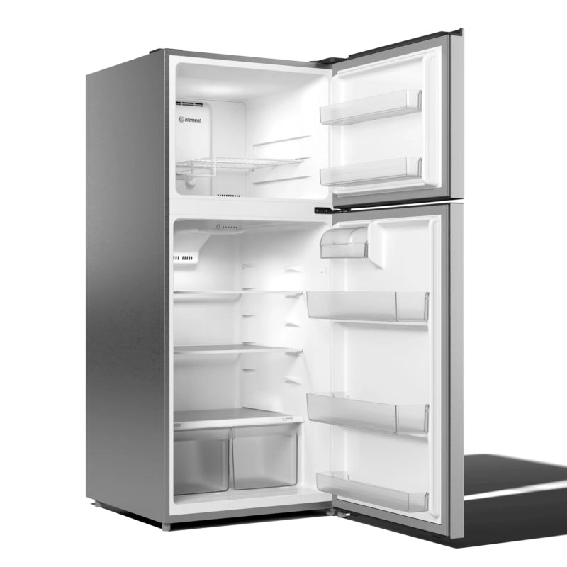 ELEMENT APPLIANCE 27.7-Inch Element 17.6 cu. ft. Top Freezer Refrigerator - Stainless Look (ENR18TFGCS)