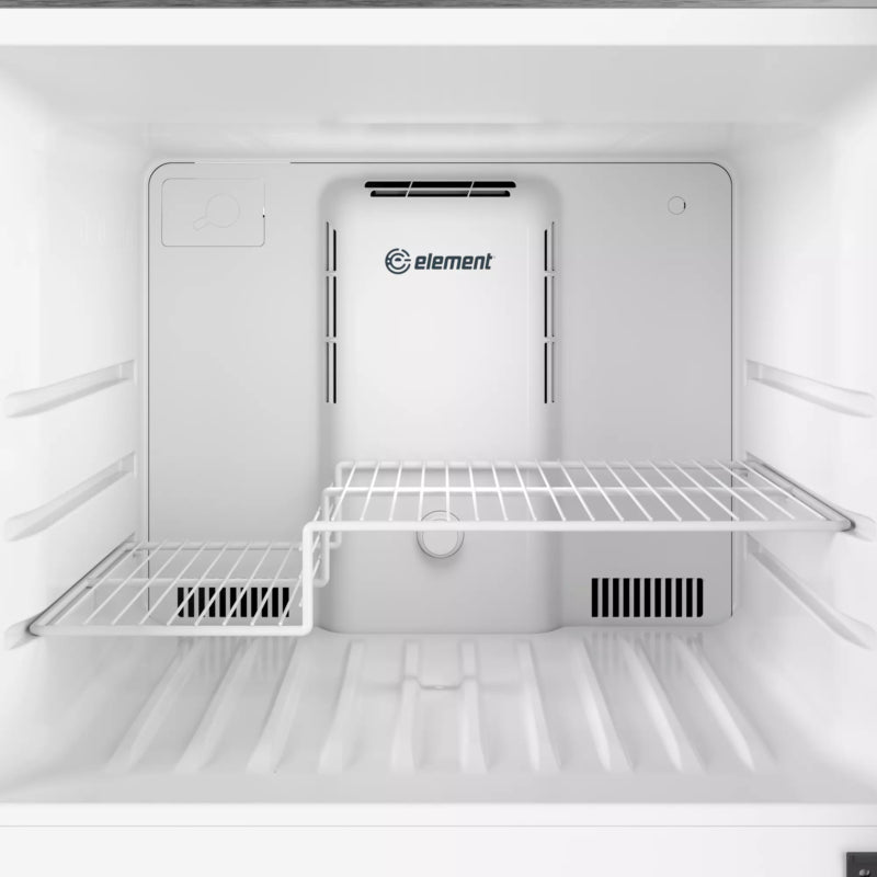ELEMENT APPLIANCE 27.7-Inch Element 17.6 cu. ft. Top Freezer Refrigerator - Stainless Look (ENR18TFGCS)