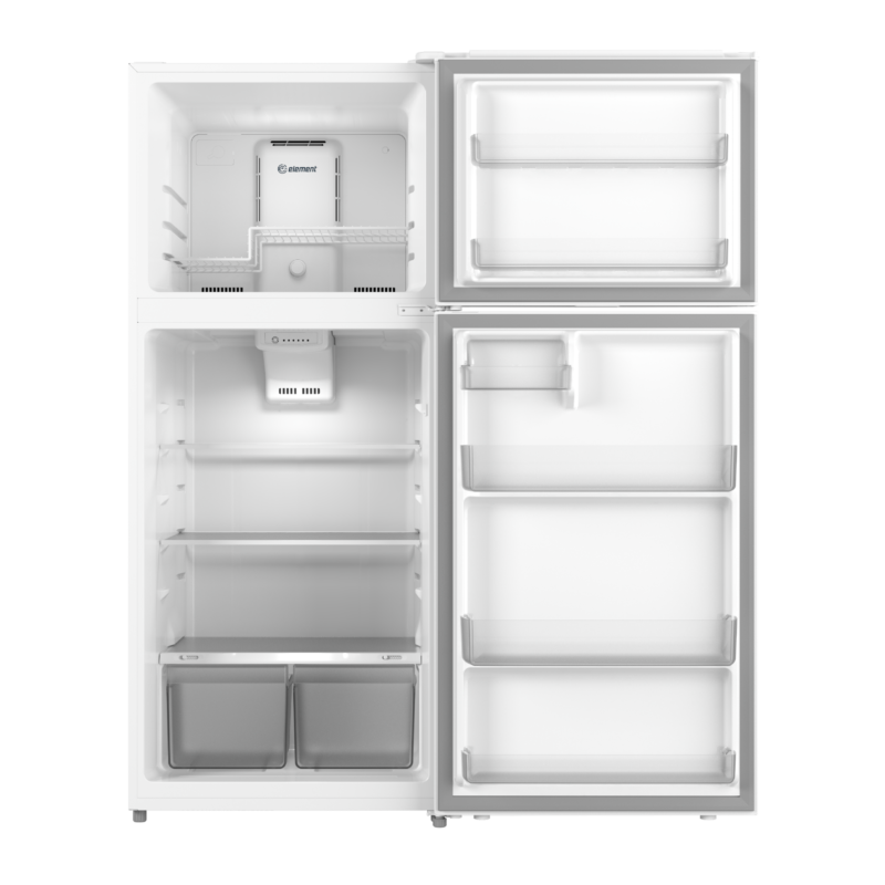 ELEMENT APPLIANCE 27.7-Inch 17.6 Cu. Ft. Top Freezer Refrigerator - White (ENR18TFGCW)