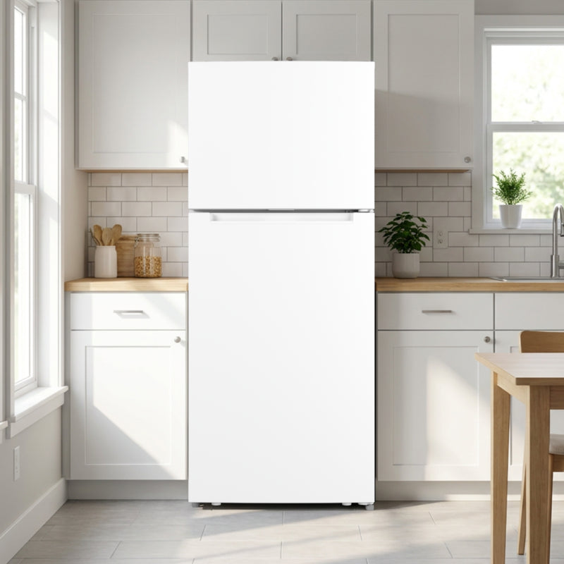 ELEMENT APPLIANCE 27.7-Inch 17.6 Cu. Ft. Top Freezer Refrigerator - White (ENR18TFGCW)