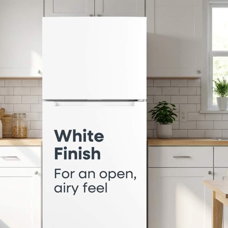 ELEMENT APPLIANCE 27.7-Inch 17.6 Cu. Ft. Top Freezer Refrigerator - White (ENR18TFGCW)