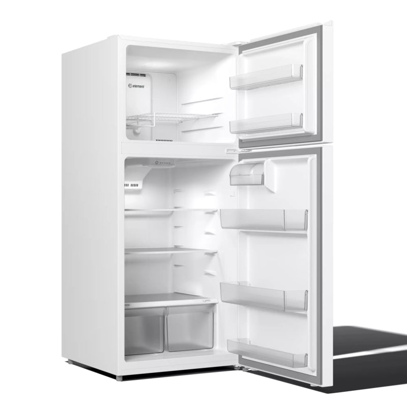 ELEMENT APPLIANCE 27.7-Inch Element 17.6 cu. ft. Top Freezer Refrigerator - White (ENR18TFGCW)