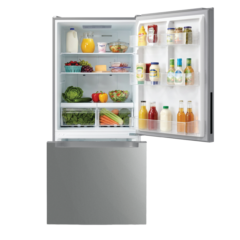 ELEMENT APPLIANCE 18.7 Cu. Ft. Bottom Freezer Refrigerator - Stainless Steel (ERBM19CBS)