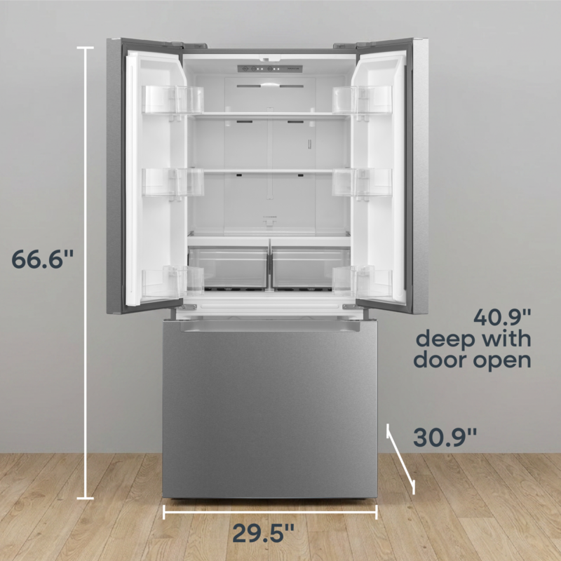 ELEMENT APPLIANCE 18.4 Cu. Ft. French Door Refrigerator - Stainless Steel (ERFD19CGCS)