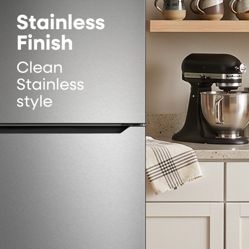ELEMENT APPLIANCE 27.6-Inch 14.2 Cu. Ft. Top Freezer Refrigerator - Stainless Steel (ERT14CSCS)