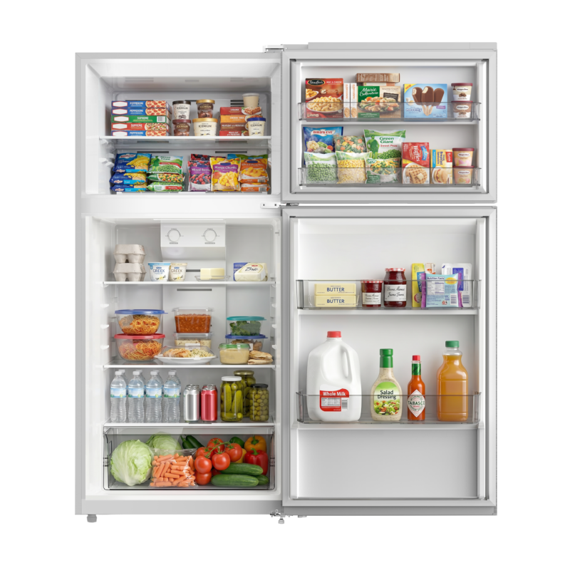 ELEMENT APPLIANCE 27.6-Inch 14.2 Cu. Ft. Top Freezer Refrigerator - White (ERT14CSCW)