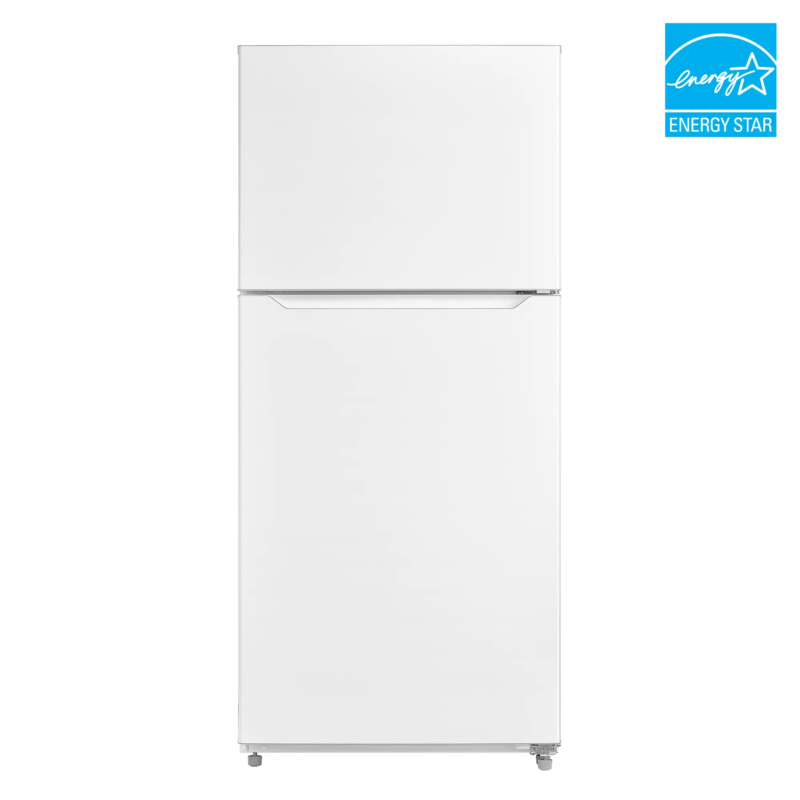 ELEMENT APPLIANCE 27.6-Inch Element 14.2 cu. ft. Top Freezer Refrigerator - White - White (ERT14CSCW)
