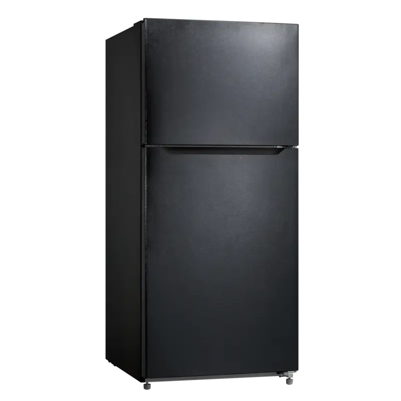 ELEMENT APPLIANCE 20.5 CF Top Mount Refrigerator, Glass Shelves, E-STAR - Black (ERT21CSCB)