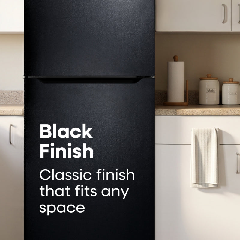 ELEMENT APPLIANCE 29.5-Inch 20.5 Cu. Ft. Top Freezer Refrigerator - Black (ERT21CSCB)