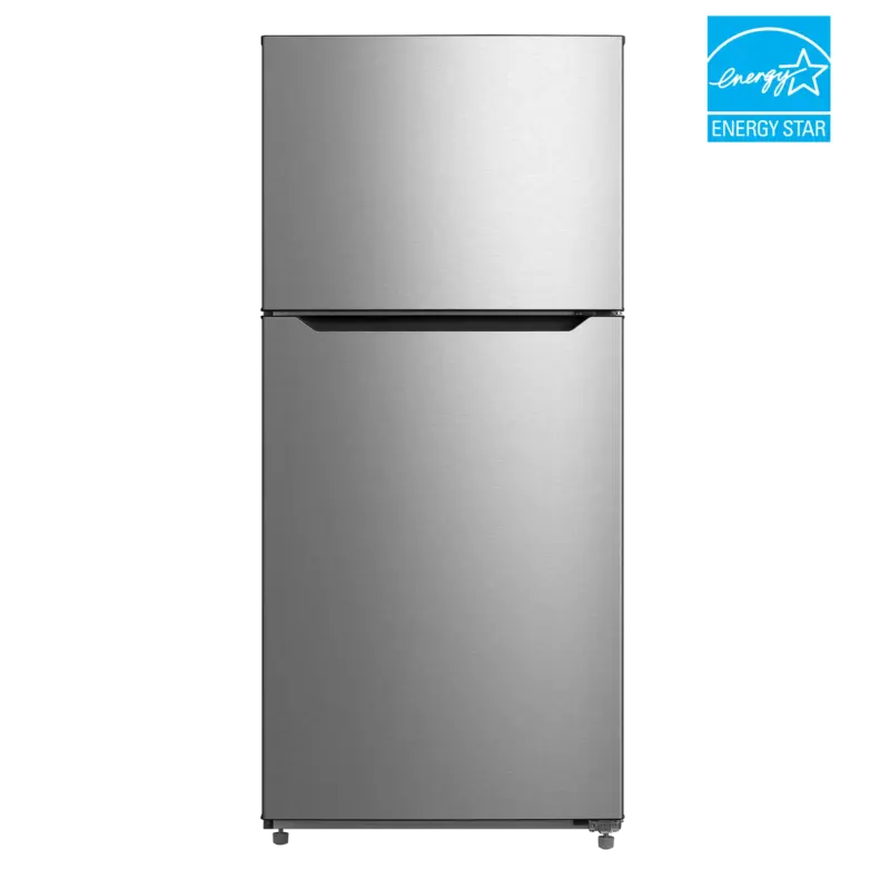 ELEMENT APPLIANCE 20.5 CF Top Mount Refrigerator, Glass Shelves, E-STAR - Stainless Steel (ERT21CSCS)