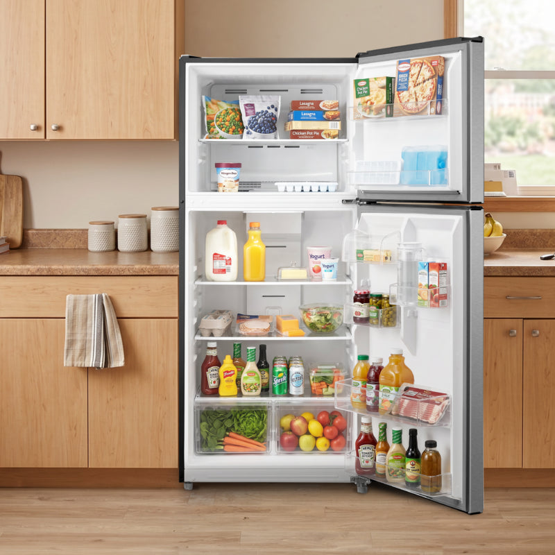 ELEMENT APPLIANCE 29.5-Inch 20.5 Cu. Ft. Top Freezer Refrigerator - Stainless Steel (ERT21CSCS)