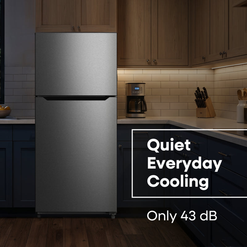 ELEMENT APPLIANCE 29.5-Inch 20.5 Cu. Ft. Top Freezer Refrigerator - Stainless Steel (ERT21CSCS)