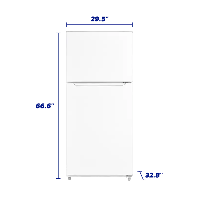 ELEMENT APPLIANCE 29.5-Inch Element 20.5 cu. ft. Top Freezer Refrigerator - White (ERT21CSCW)