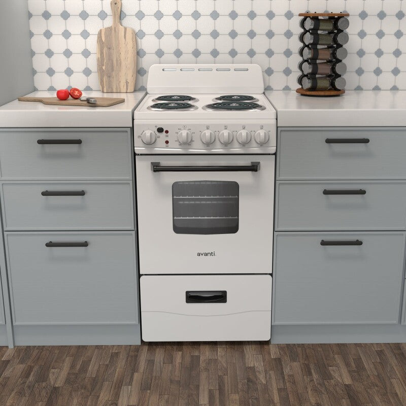 AVANTI AVANTI RANGE ELEC 20" COIL TOP - White (ERU200P0W)