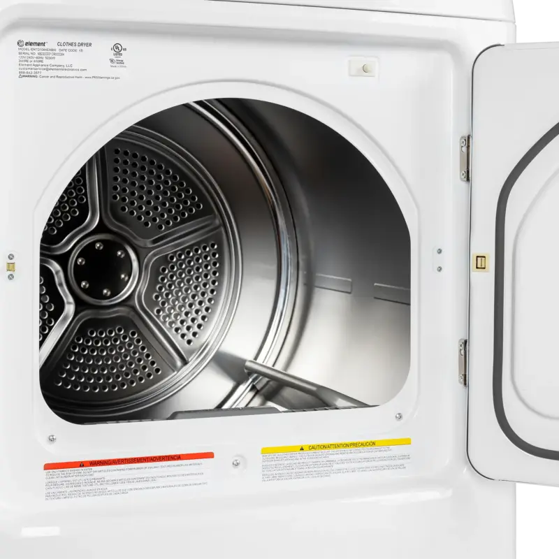 ELEMENT APPLIANCE 7.0 CF Electric Dryer, Sensor Drying - White (ETD7027ECW)