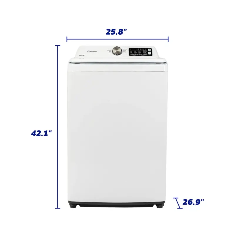 ELEMENT APPLIANCE Element 4.1 cu. ft. Top Load Washer with Agitator - White (ETW4125CW) - White (ETW4125CW)