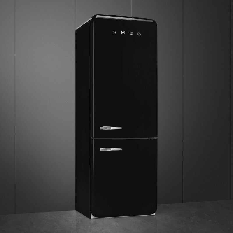 SMEG Refrigerator Retro-style - Black (FAB38URBL)