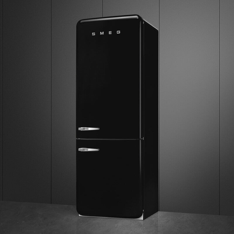 SMEG Refrigerator Retro-style - Black (FAB38URBL)