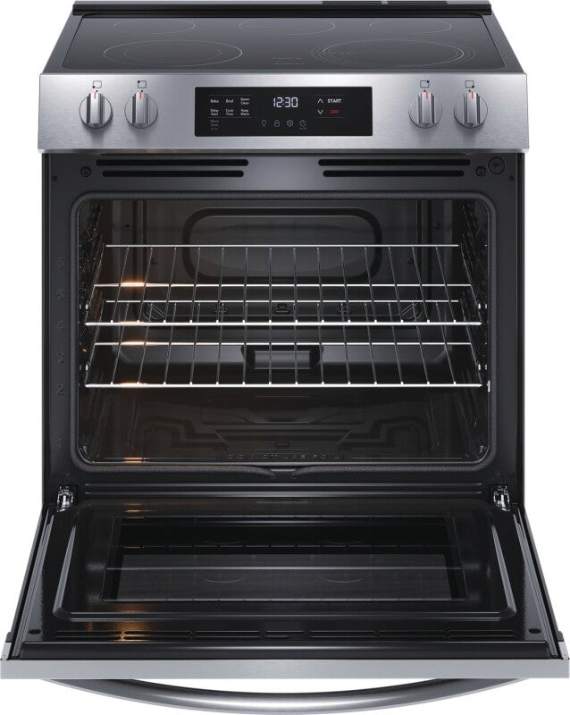 Frigidaire 30" Electric Range with Steam Clean - Stainless Steel (FCFE3062AS)