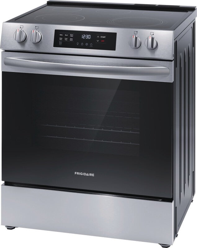 FRIGIDAIRE 30" Electric Range with Steam Clean - Stainless Steel (FCFE3062AS)