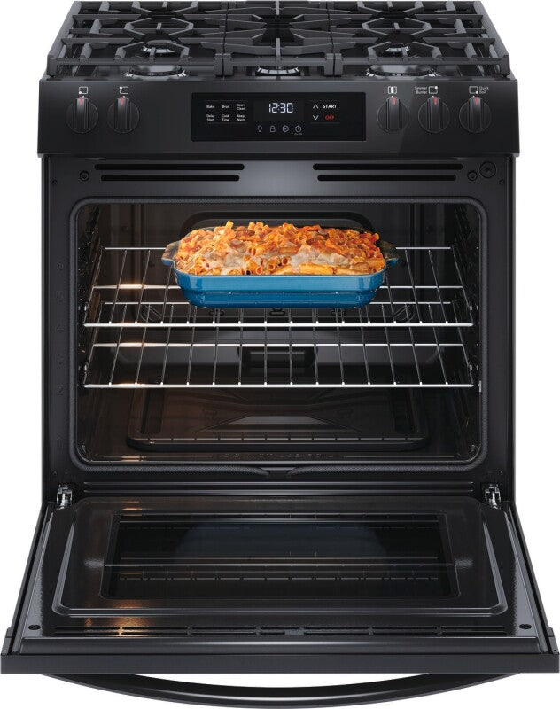 Frigidaire 30" Gas Range with Steam Clean - Stainless Steel (FCFG3062AS)