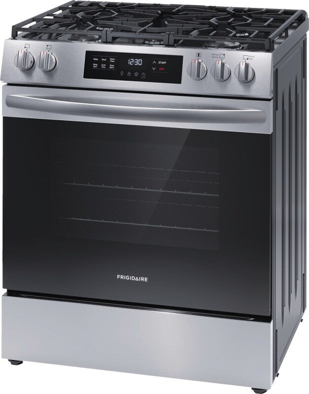 FRIGIDAIRE 30" Gas Range with Steam Clean - Stainless Steel (FCFG3062AS)