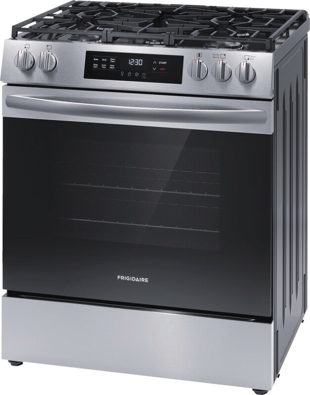 Frigidaire 30" Gas Range with Steam Clean - Stainless Steel (FCFG3062AS)