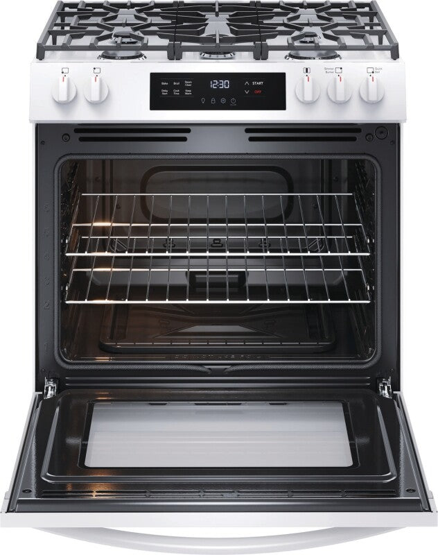 FRIGIDAIRE 30" Gas Range with Steam Clean - White (FCFG3062AW)