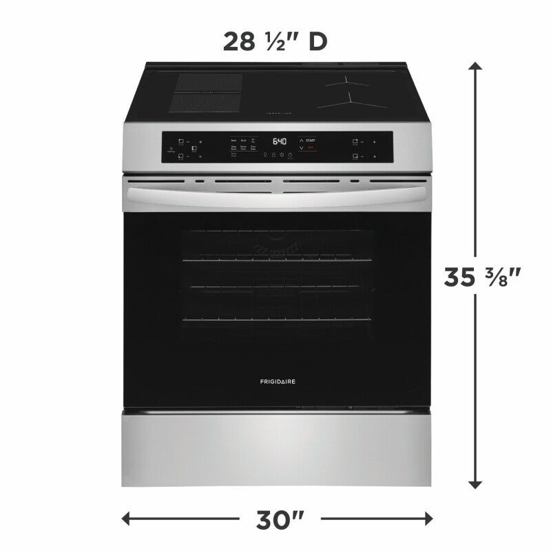 FRIGIDAIRE 30" Induction Range with Air Fry - Stainless Steel (FCFI3082BS)