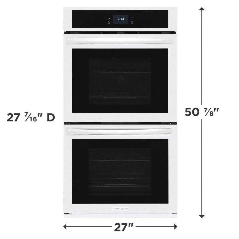 Frigidaire 27" Double Electric Wall Oven with Fan Convection - Black (FCWD2727AB)