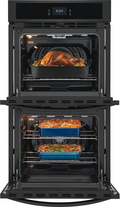 Frigidaire 27" Double Electric Wall Oven with Fan Convection - Black (FCWD2727AB)
