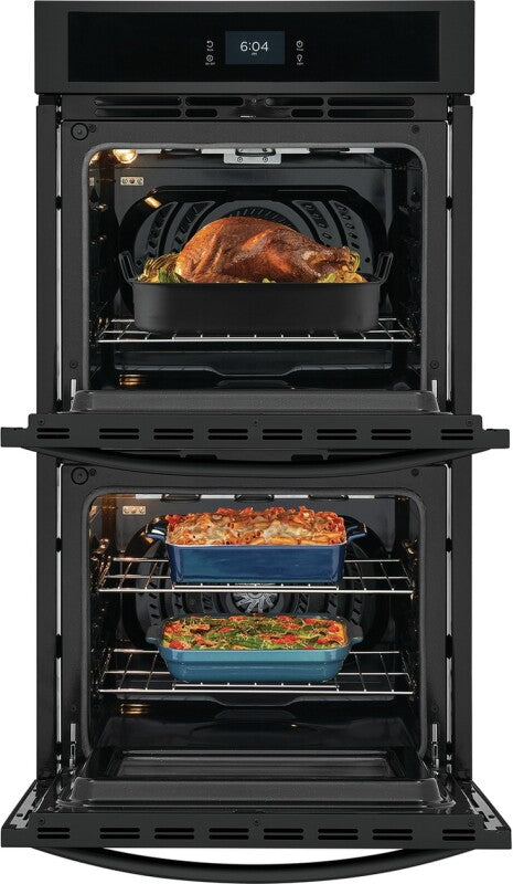 Frigidaire 27" Double Electric Wall Oven with Fan Convection - Black (FCWD2727AB)