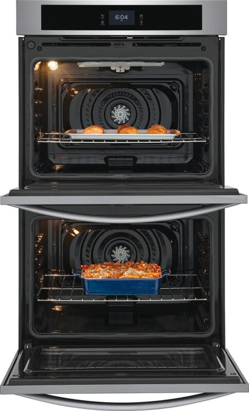 Frigidaire 30" Double Electric Wall Oven with Fan Convection - Black (FCWD3027AB)
