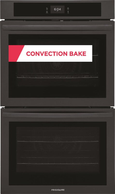 Frigidaire 30" Double Electric Wall Oven with Fan Convection - Black (FCWD3027AB)