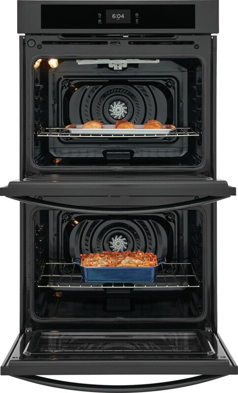 Frigidaire 30" Double Electric Wall Oven with Fan Convection - Black (FCWD3027AB)