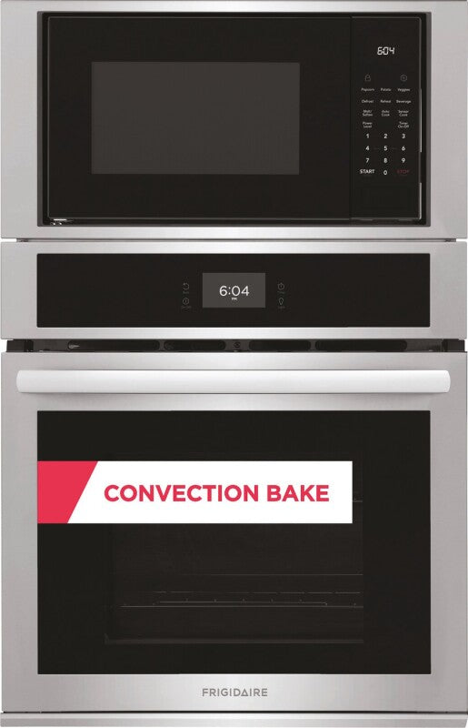 FRIGIDAIRE 27" Electric Wall Oven and Microwave Combination - Stainless Steel (FCWM2727AS)