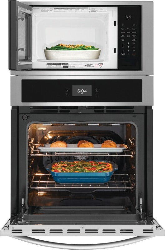 FRIGIDAIRE 27" Electric Wall Oven and Microwave Combination - Stainless Steel (FCWM2727AS)