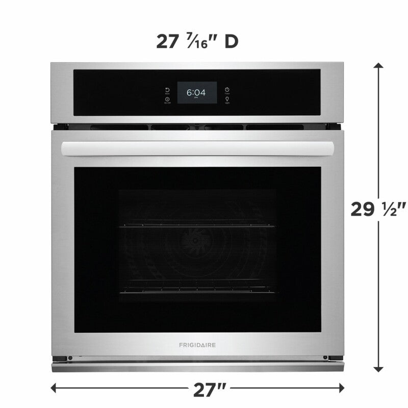Frigidaire 27" Single Electric Wall Oven with Fan Convection - Stainless Steel (FCWS2727AS)