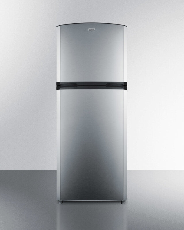 SUMMIT 26" Wide Top Mount Refrigerator-Freezer With Icemaker - Stainless Steel (FF1427SSIM)