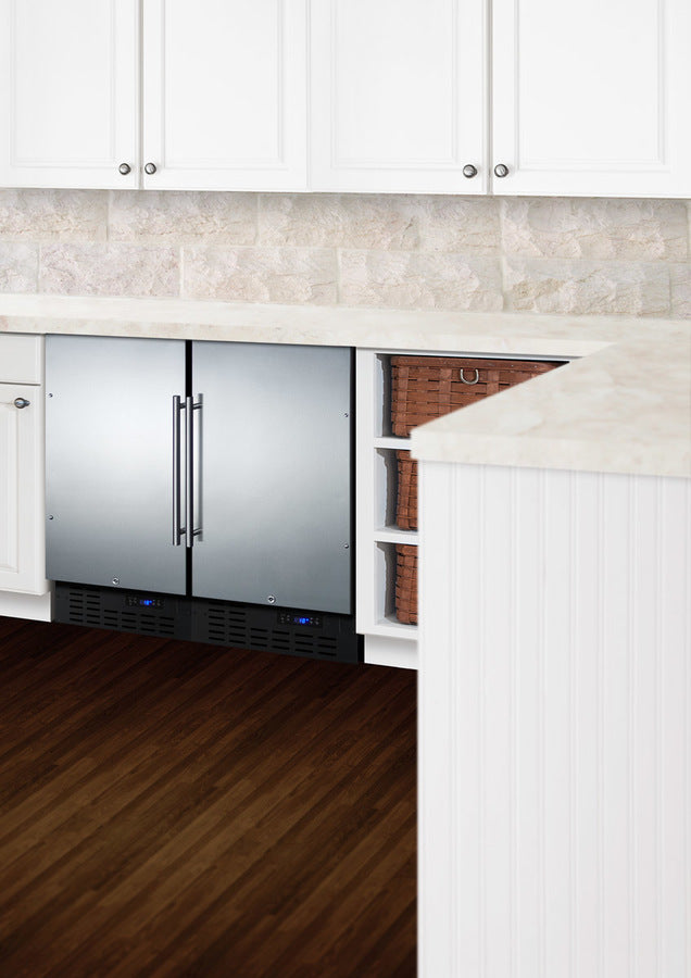 SUMMIT 18" Wide Built-In All-Refrigerator, ADA Compliant - Stainless Steel (FF1843BCSSADA)