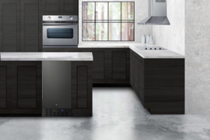SUMMIT 18" Wide Built-In All-Refrigerator, ADA Compliant - Black Stainless Steel (FF1843BKSADA)