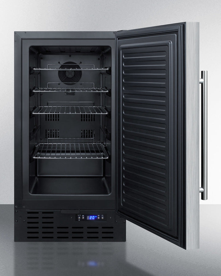 SUMMIT 18" Wide Built-In All-Refrigerator, ADA Compliant - Black (FF1843BSSADA)
